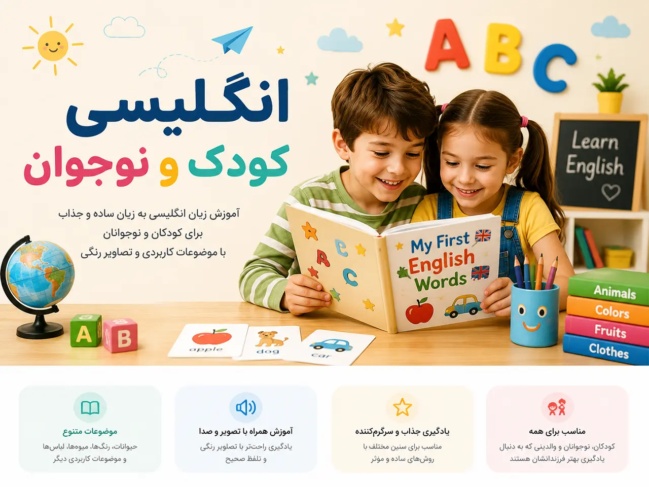 آموزش انگلیسی کودک و نوجوان